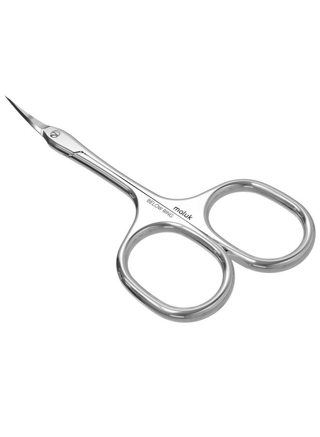 Maluk Professional Cuticle Scissors Below Ring - Image 4